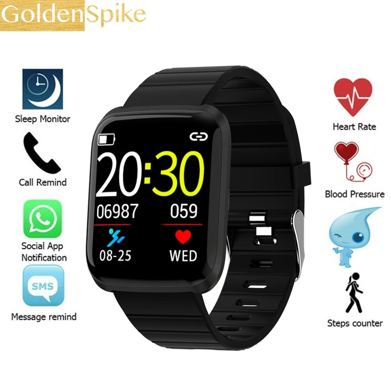 

116 Pro Smart Bracelet Color Screen Heart Rate Blood Pressure Monitoring Track Movement IP67 Waterproof Smart Watch