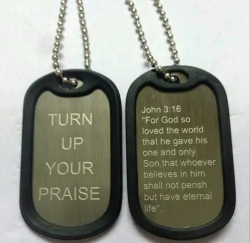 

Bible verse christian dog tag big discount Double sided dog tag cheap custom religious jesus dog tag