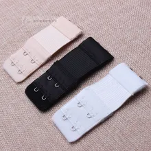 3 Pcs 2 Rows 2 Hooks Bra Extenders set Ladies Clasp Strap Women Bra Strap Extender 3 Colors Black White Nude Free shipping