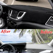 Солнцезащитный экран, солнцезащитный козырек, темный коврик, консоль приборной панели с акцентом, высококачественная изоляция для- HYUNDAI Tucson, аксессуары