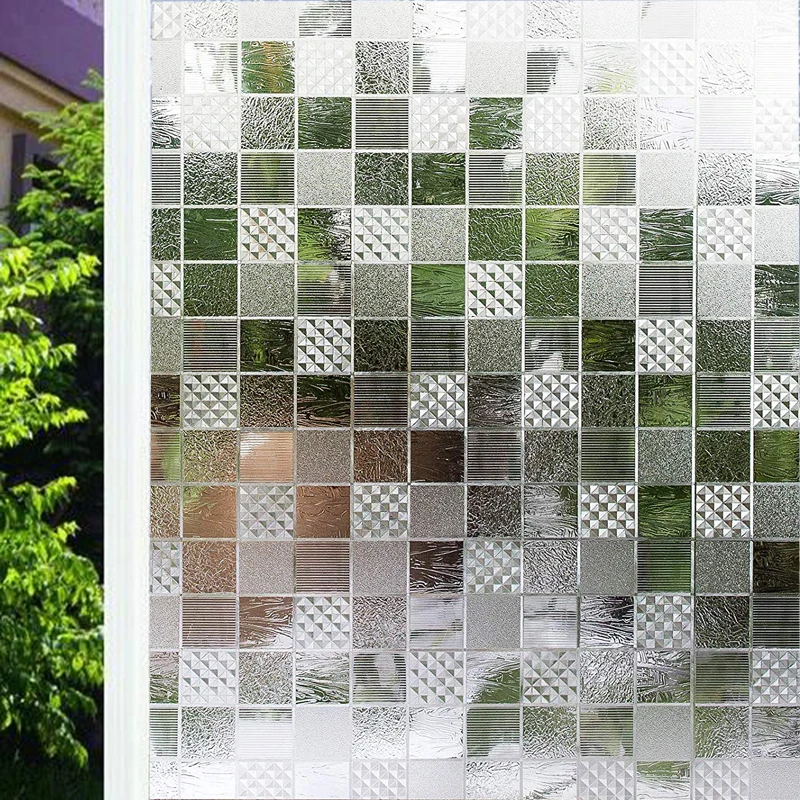 

Funlife 60X200cm Vinyl Decorative Window Film Privacy Window Sticker Window Clings No-Glue Self Static Cling for Home Office