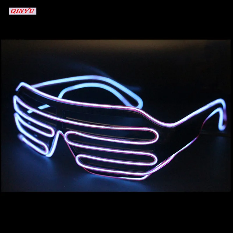 Glow Glasses 1pcs Flaring LED Glasses EL Wire Bar Party Fluorescent