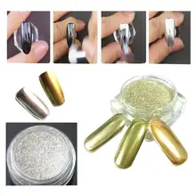 Pretty Lady 1 Box Gold Sliver Nail Glitter Powder Shinning Nail Mirror Powder Makeup Art DIY Chrome Pigment nail tool Aug 4