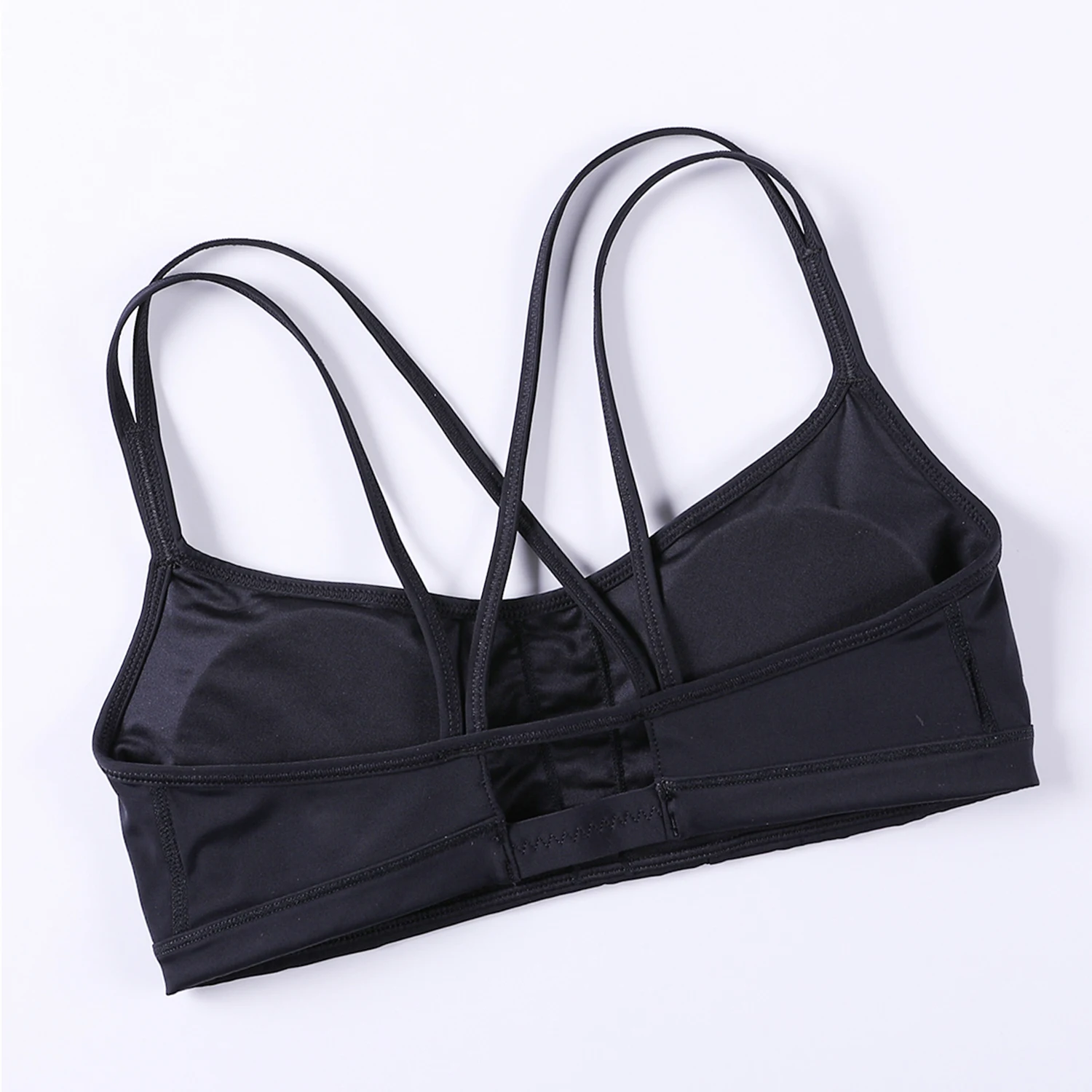 Women's Padded Cool-look Criss Cross Strappy Yoga Sports Bra