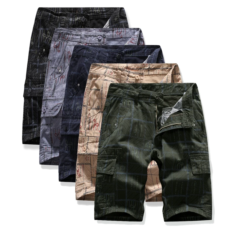 Новые мужские комбинезоны в клетку более чем карман печать молния 5 минут брюк