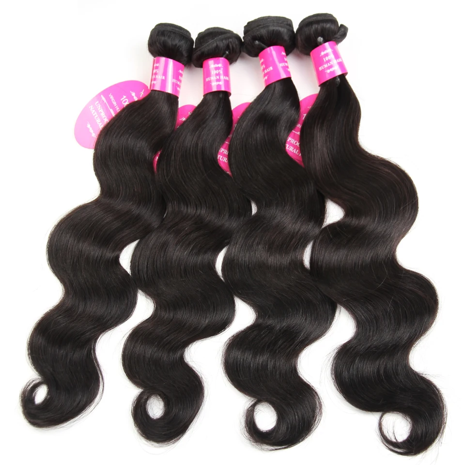 Queenlike объемные волнистые пучки с 2x6 Ким Кардашьян бразильские волосы с закрытием плетение не Реми 4 человеческие волосы пучки с закрытием