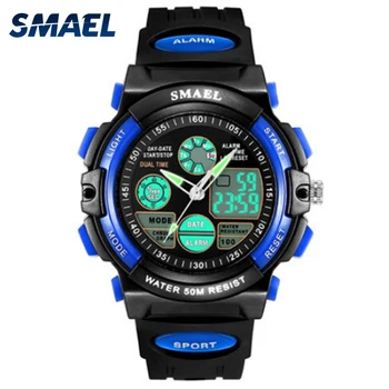 

SMAEL Sport Watch for Kids 50M Waterproof Shock Analog LED Digital Wristwatch Kid Clock 0508 Boys Watches Children Birthday Gift