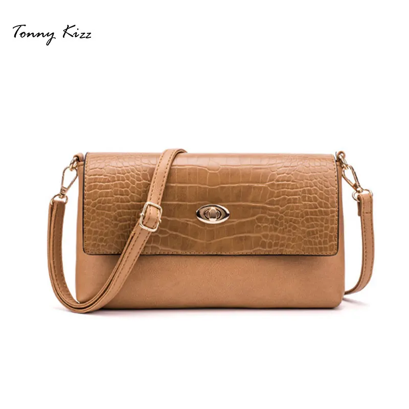 

Tonny Kizz matte leather crossbody bags for women alligator prints shoulder bags high quality bolsa feminina messenger bags