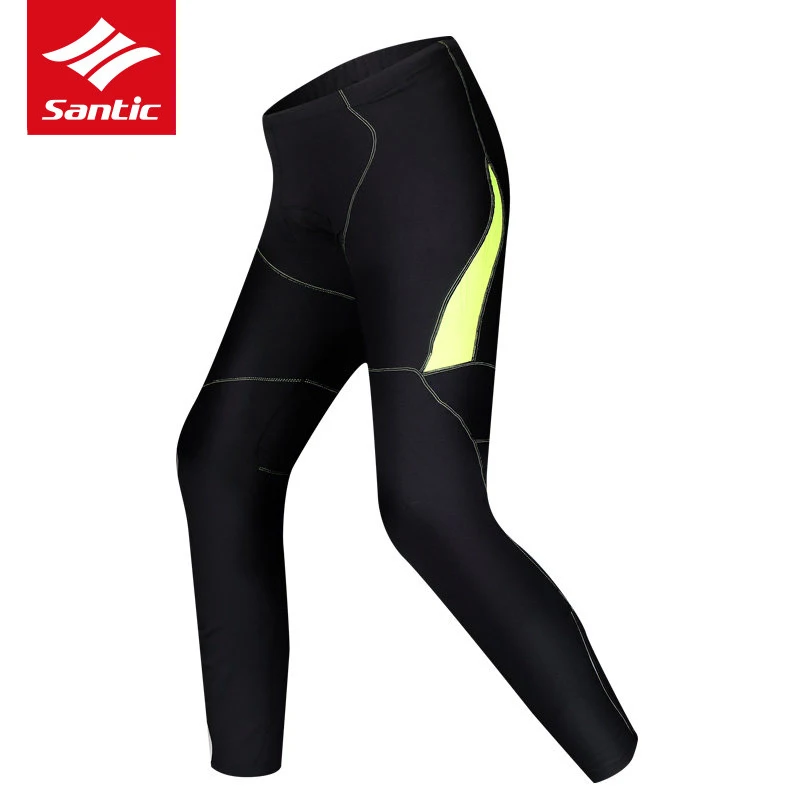 

Santic Men Cycling Pants Winter Fleece Thermal Mountain Road Bike Pants Windproof Warm Bicycle Long Pants Cycling Clothing