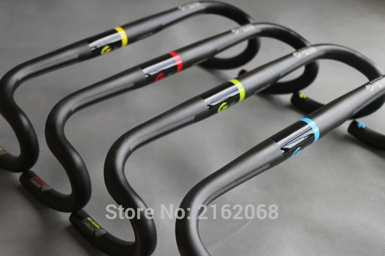 

New light ASIACOM Road bike matte UD full carbon fibre handlebar round tube design bicycle bent bar 31.8*400/420/440mm Free Ship