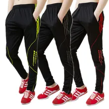 Мужские футбольные тренировочные штаны спортивные штаны футбольные штаны на открытом воздухе езда на велосипеде бег брюки молния ноги открыть