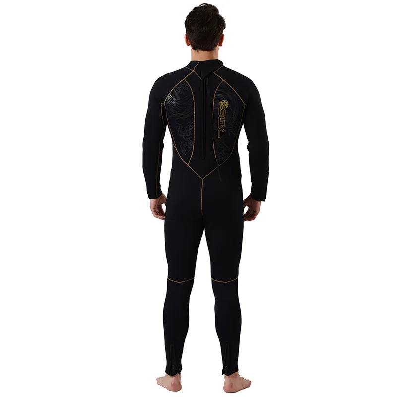 SLINX 5 мм неопреновый гидрокостюм для мужчин многофункциональный водолазный костюм флисовая подкладка Цельный купальник для сноркелинга серфинга плавания