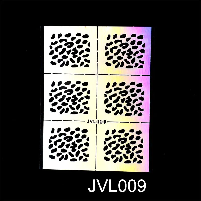 YZWLE 1 шт выдалбливают дизайн ногтей DIY Советы направляющие переводные наклейки аксессуары французские советы ногти наклейка украшение - Цвет: JVL009