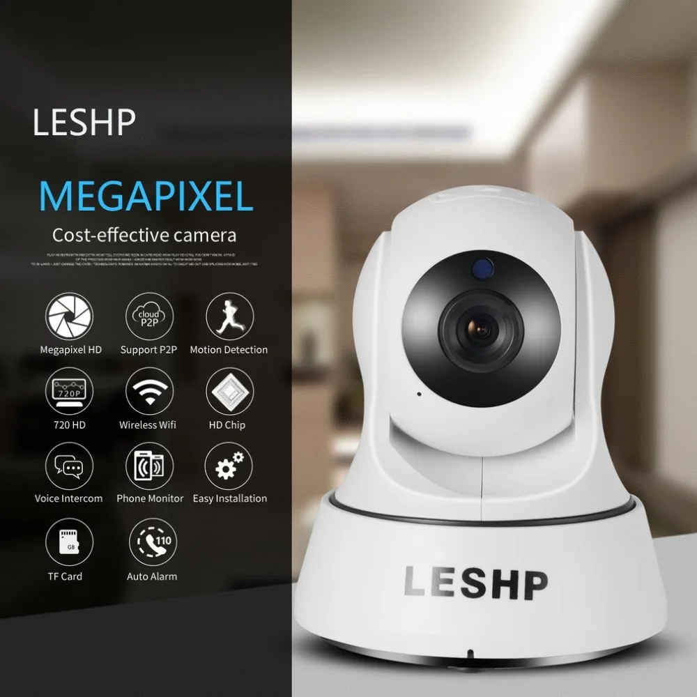 

Smart Wifi 720P IP Camera Simple Home Monitoring Message Alert Night Vision Motion Detection Video Recording Remote Talkback