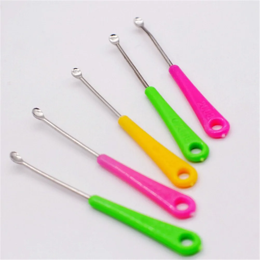 20 шт детские металлические ушные палочки для удаления воска кюретки ушные палочки очиститель инструмент для ухода за здоровьем случайный цвет