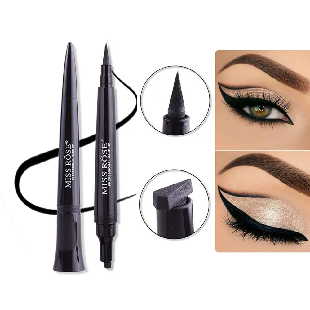 Miss Rose Liquid Eyeliner Pen Makeup Waterproof Fast Dry Black Eye
