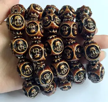 

FREE SHIPPING 5 Bracelet Handmade Tibetan Smile Buddhist prayer meditation Charm Jewelry