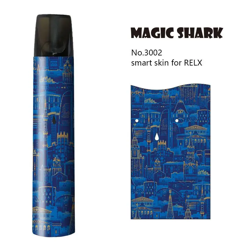 Магическая Акула абстрактный естественный действие простой стиль Пленка чехол наклейка для Relx электронная сигарета протектор для Relx 3001-3014