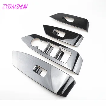 

4 pcs.stainless steel Interior doors, windows elevator switch Panel cover cover for Mazda CX5 CX 5 CX-5 2017 2018