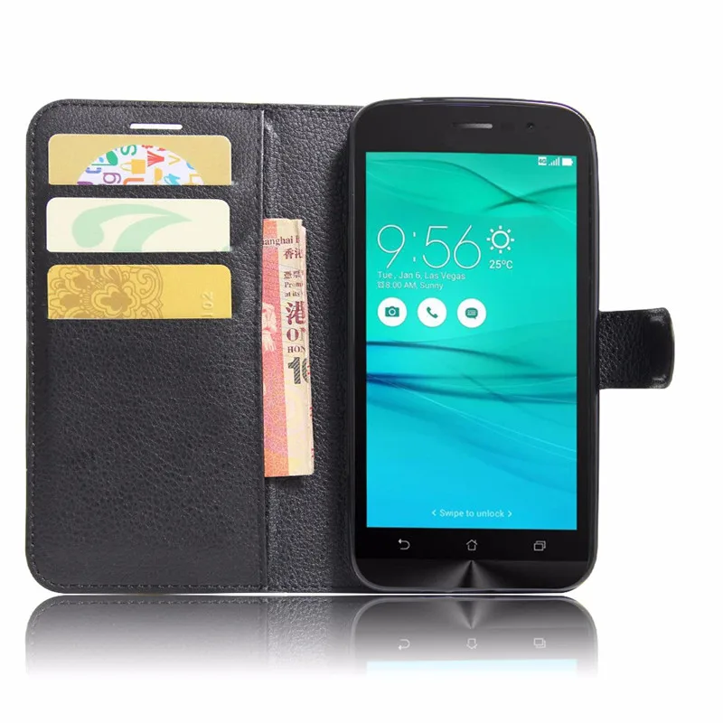 Wallet PU Leather Back Cover Phone Case For Asus ZenFone Go ZB500KL ZB500KG X00AD X00ADC X00ADA Case 5.0 inch Flip Protectiv Bag (12)