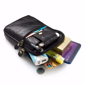 

Waistband Hook Loop Belt Clip Leather Phone Case Dual Pouch For LG G7 ThinQ/V30S ThinQ/X venture/V30/V20/V10/Stylus 3/X power2