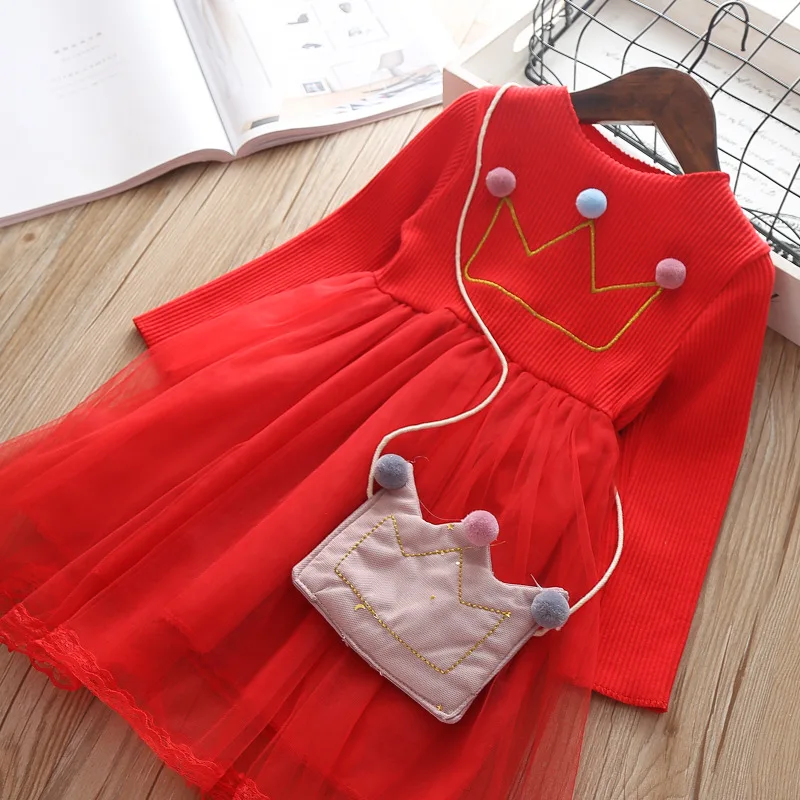 

Girls Dress Spring Plaid Children Clothes for girl 2019 New Long Sleeve Beautiful Tops Kids Dress Autumn 1 2 3 4 years Dresses
