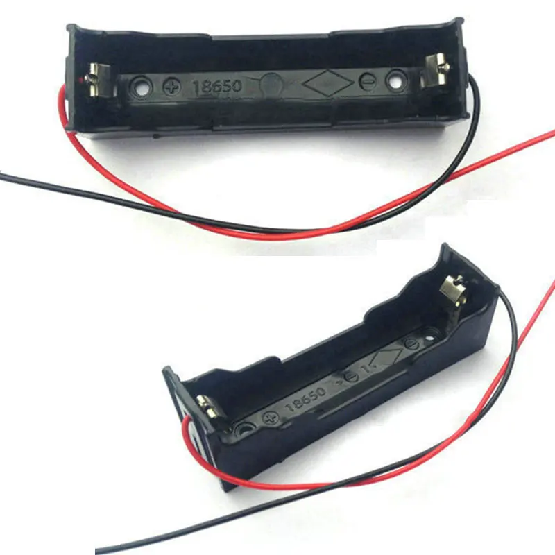 100pcs Battery font b Storage b font 3 7V Plastic Box Battery Holder Case Battery Holder