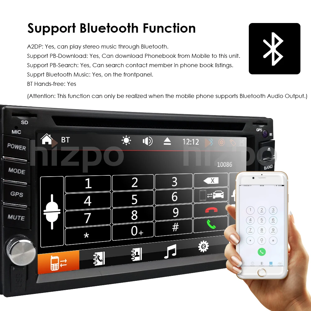 Best New! Universal 2Din In Dash Car DVD Player GPS Stereo Radio Touch screen BT USB Mirrorlink RDS 1024*600 SWC DTV Rear View Camera 9 Best New! Universal 2Din In Dash Car DVD Player GPS Stereo Radio Touch screen BT USB Mirrorlink RDS 1024*600 SWC DTV Rear View Camera 9