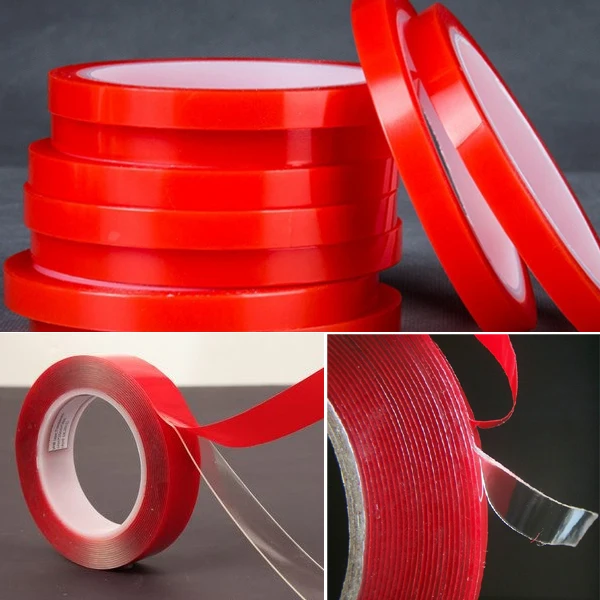 

8mm x 10m Silicone Double Sided Tape Sticker Car Interior Accessories Double Sided Transparent Adhesive Sticker No Traces