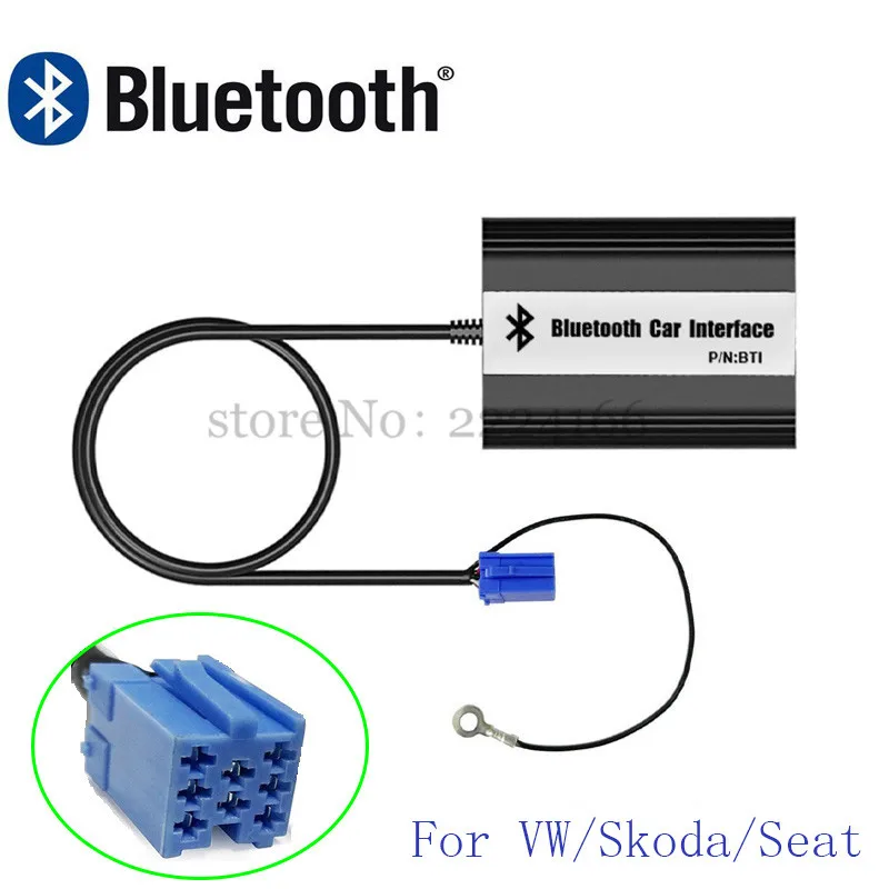 Качественный Автомобильный Bluetooth A2DP адаптер для VW Skoda Seat 8Pin 12Pin разъем интерфейс MP3
