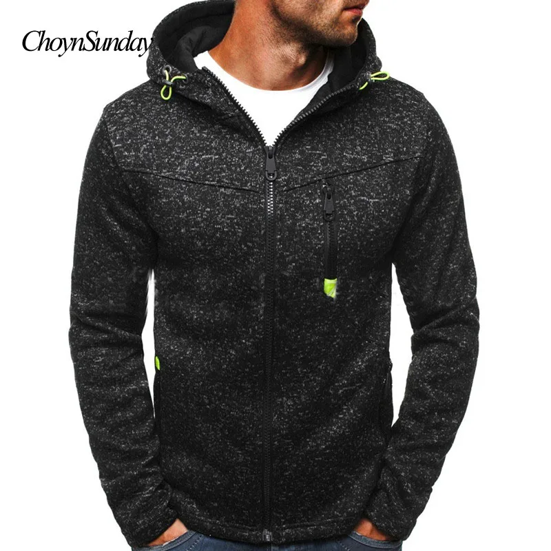 Бренд ChoynSunday мужские толстовки на молнии с капюшоном Dos Homens de Inverno Com Capuz Masculino Moletom
