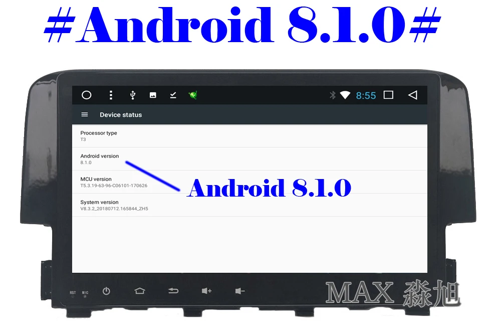 Top MAX 2G RAM 32G ROM Android 8.1.0 Car DVD Player for Honda Civic 2015 2016 2017 Car Radio RDS Bluetooth Call/Music 4G WiFi SWC 0