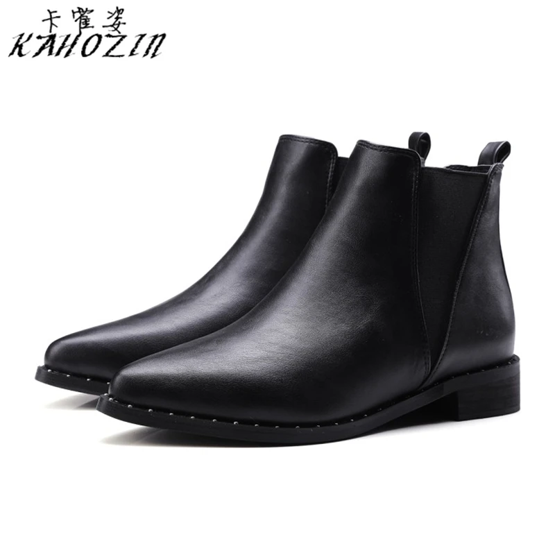

ankle boots fashionable dress shoes women botines mujer 2019 Square heel Sleeve shoes Pointed fashion design PU size34-43