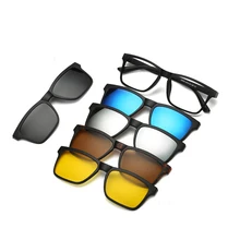 Классические оптические очки, оправа для мужчин и женщин, близорукость, с 5 клипсами, солнцезащитные очки, поляризационные Магнитные очки для мужчин, очки