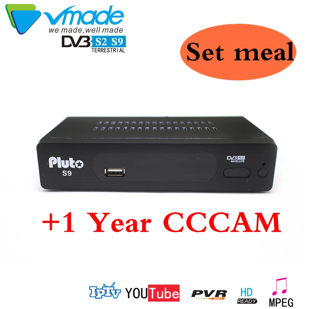 

Vmade 1 Year Europe C-line Server HD S9 DVB-S2 lnb Satellite number Receiver Full 1080P Spain Portugal Arabic Highly clear TV bo