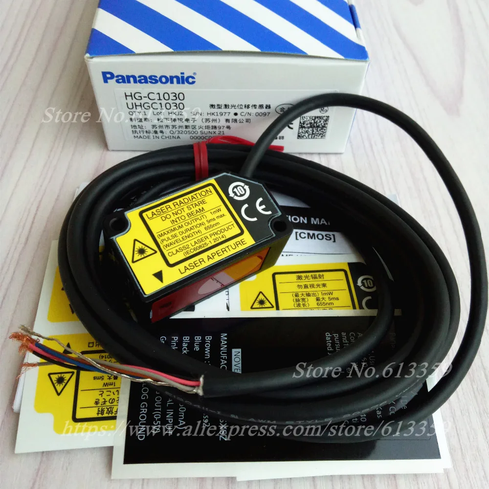 

HG-C1030 HG-C1050 HG-C1100 100% New Original Laser Displacement Sensor High Precision Ranging Sensors NPN 30MM 50MM 100MM