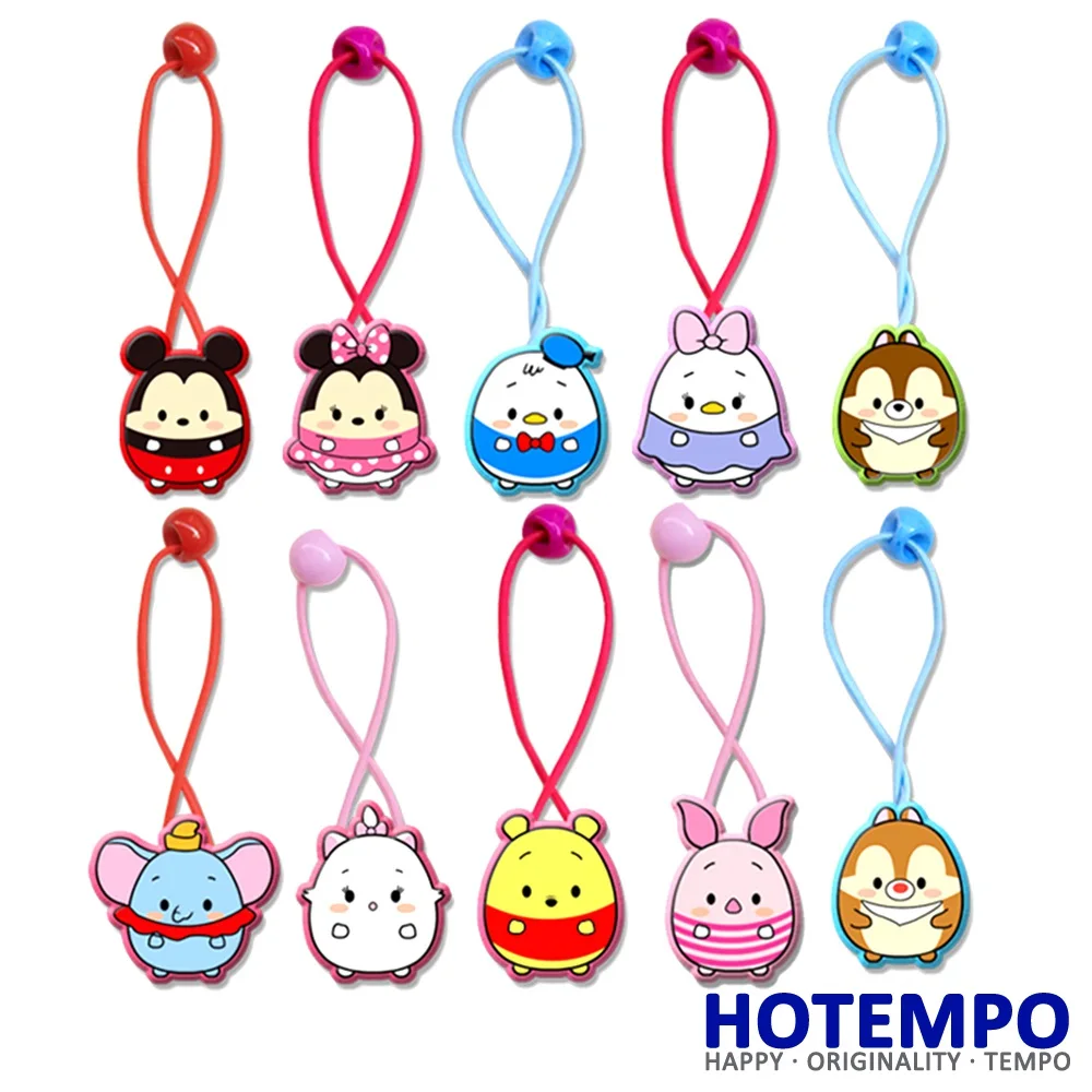 

Animal Mickey Minnie Donald Marie Dumbo Piglet Winnie Baby Girls Kid Hair accessories Hair Rope Hair Rings