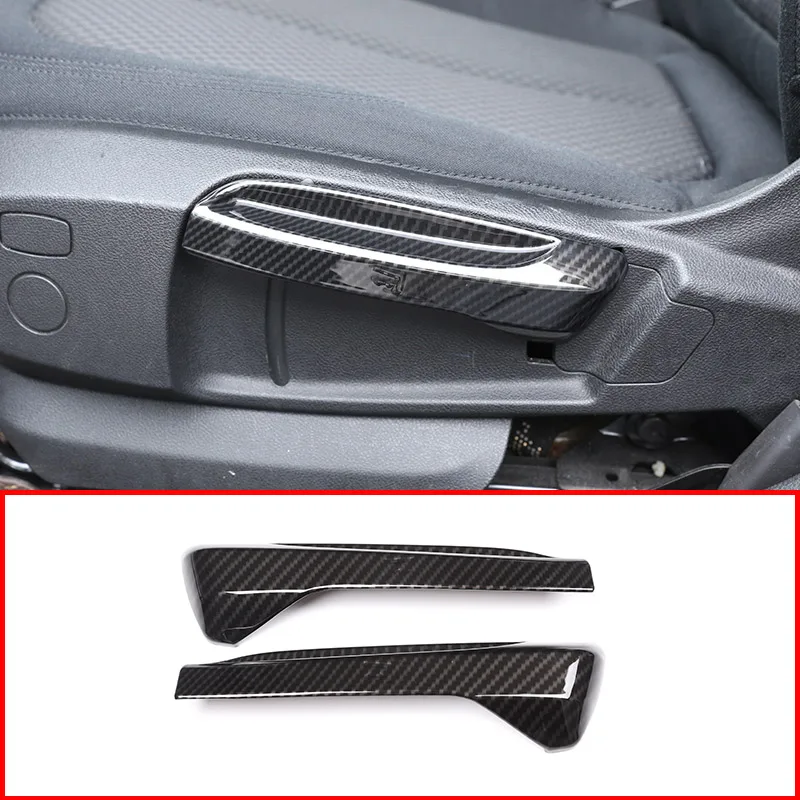 

Carbon Fiber Style ABS Interior Seat adjustment button Frame Trim For BMW 1 2 Series Tourer 218i 220i 228i 2015-2017 Car Styling