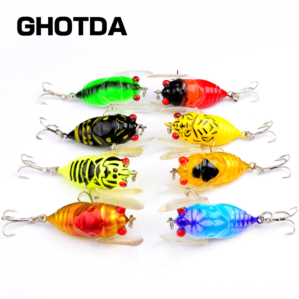 

8PCS 4.57cm 5.89g Hard Bait Small Minnow Crank Fishing lures Bass Top Water #8 Treble Hook