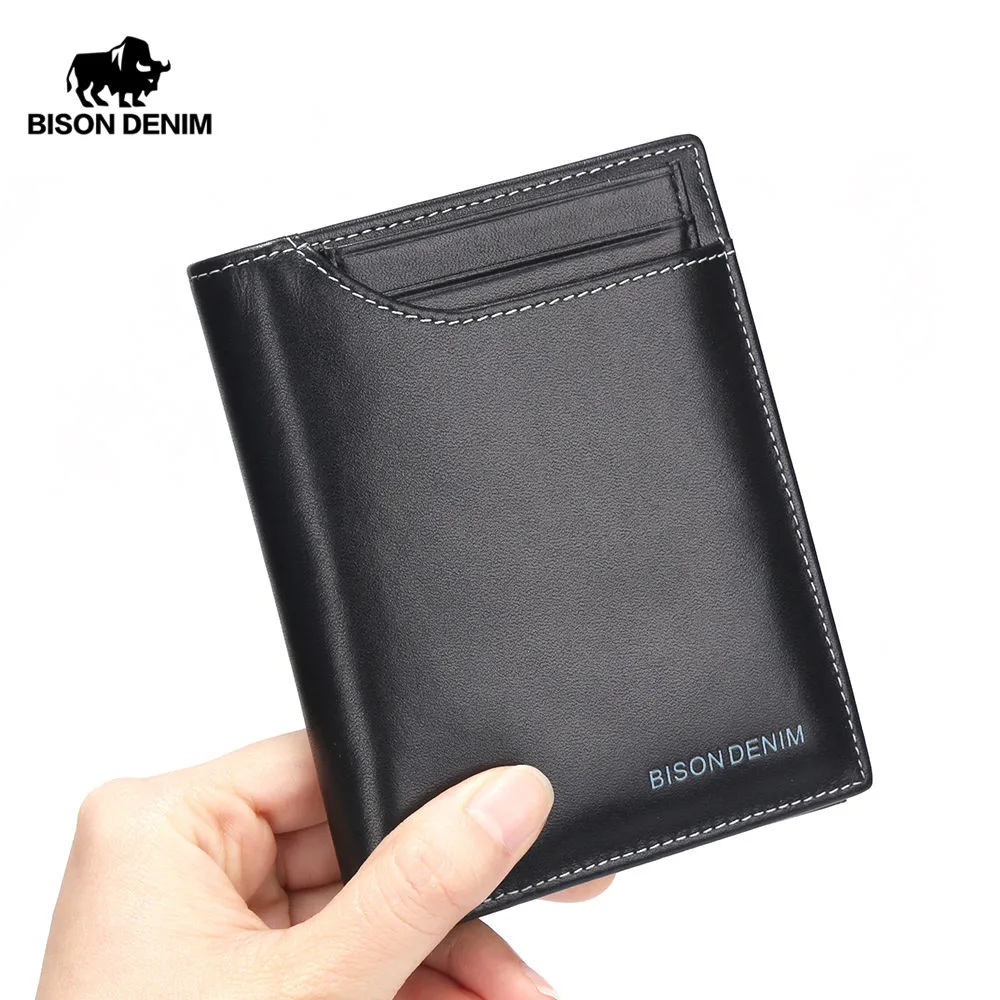 BISON DENIM Men S Wallet Business Card Holder Made
