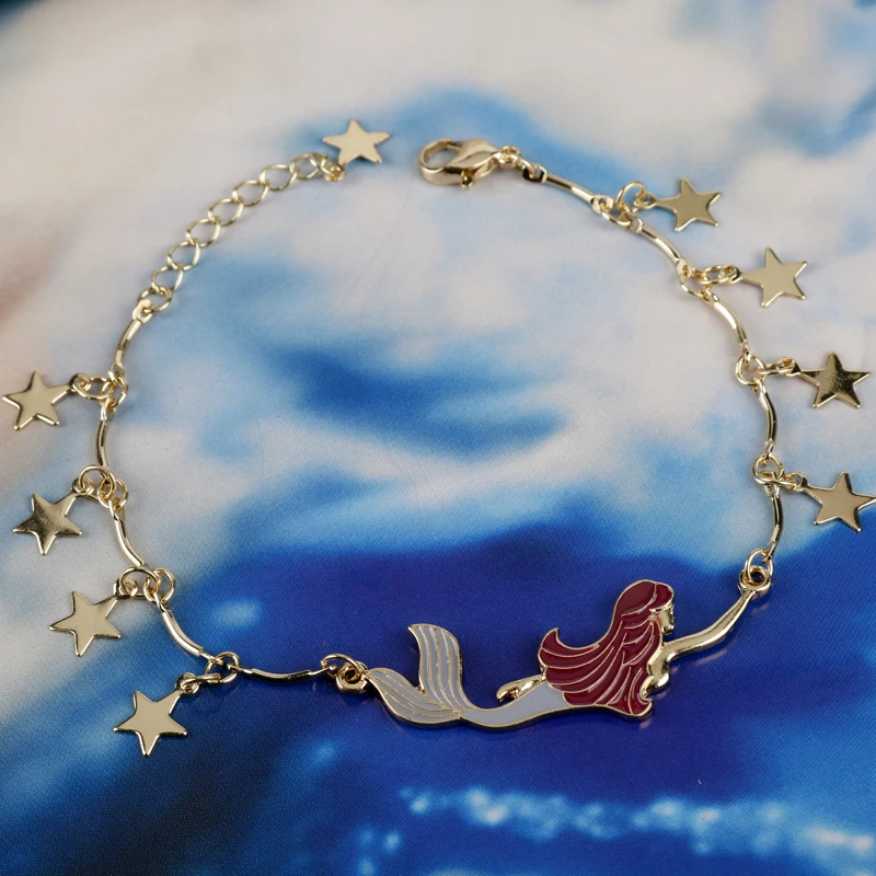 Новейшие браслеты-шармы с изображением Русалочки и звезд