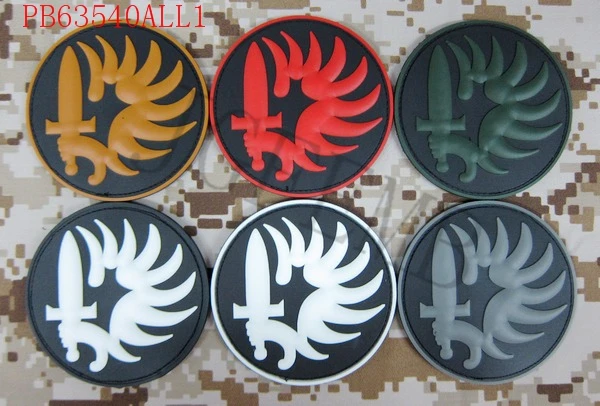 

Parachutist Wings Of Victory Military Tactical Morale 3D PVC patch Badges Black Red Green Grey Tan Luminous