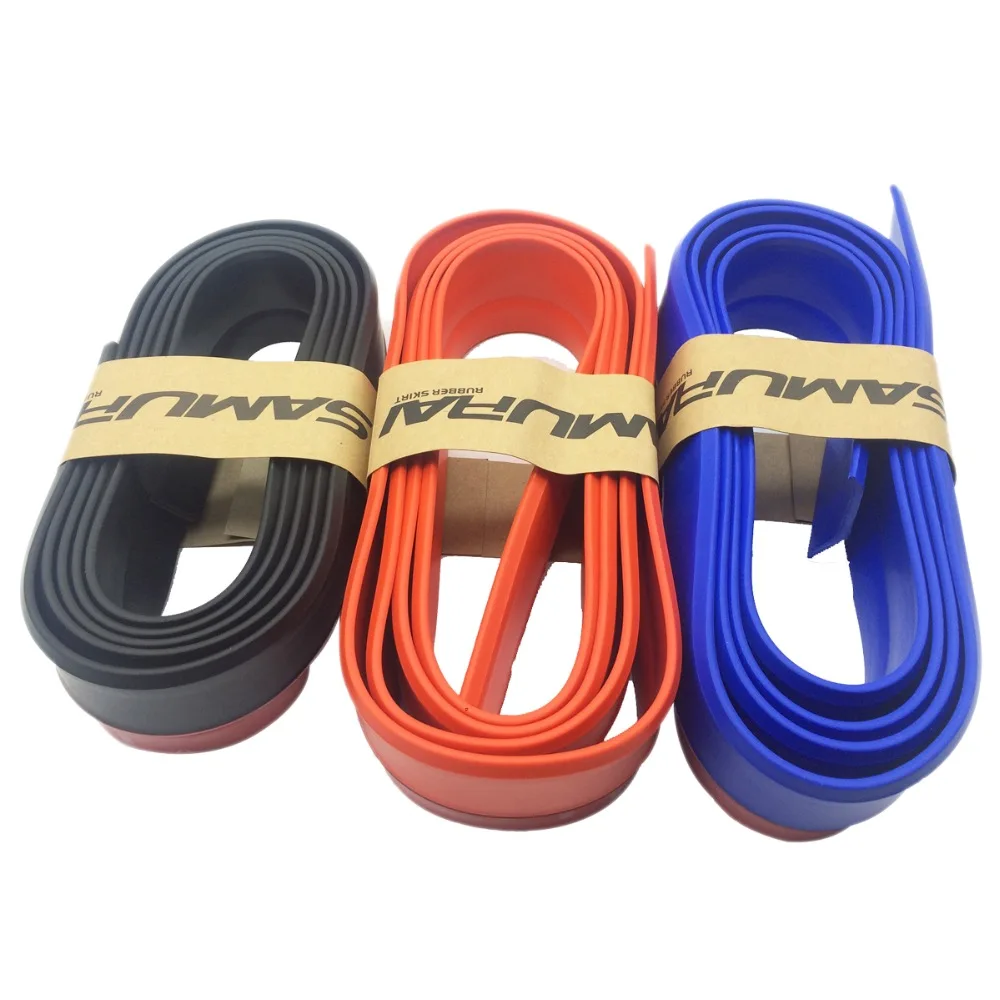 

Matrix Racing Universal 2.5 Meters Car Styling TPVC Rubber Skirt Samurai Plating Anti-scratch Front Lip Bumper Decoration