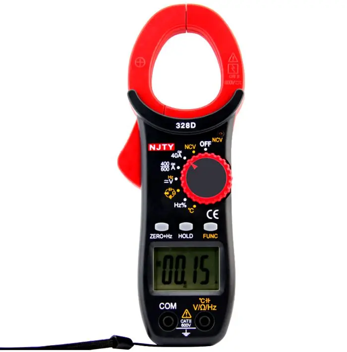 

TY DT-328D clamp Meter, automatic range, Measuring capacitance / temperature/ACA/DCA,AC current 400A.