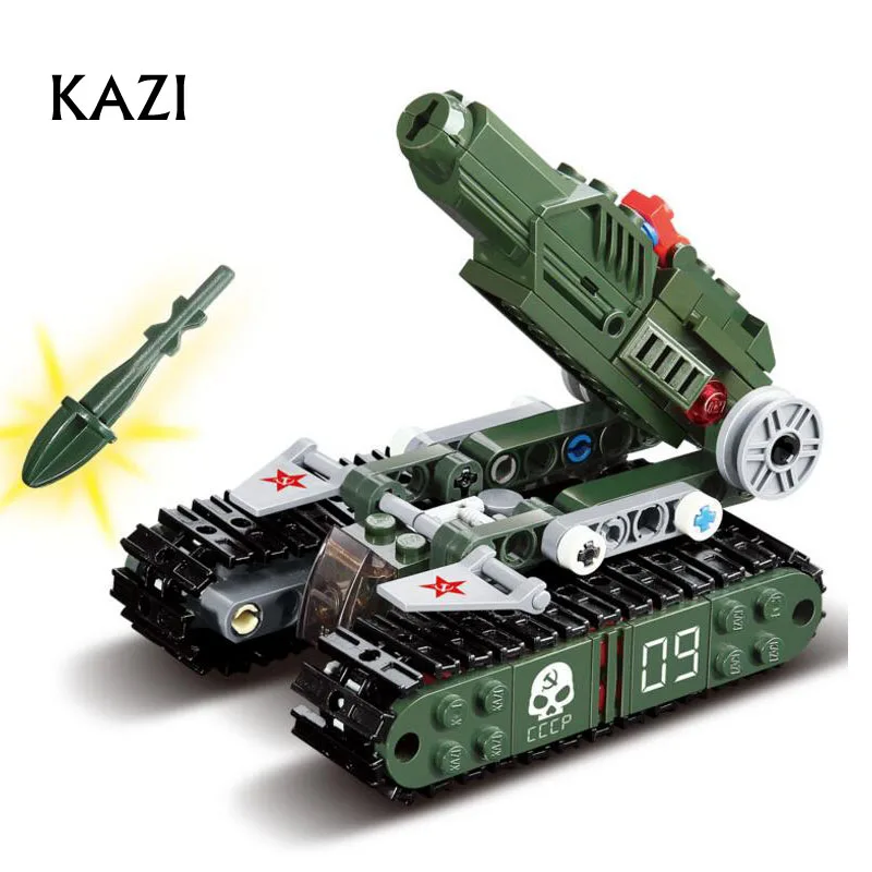 

Kazi Building Blocks Red Alert 3 V4 Rocket Launcher Soviet 81012 170pcs Compatible with All Leading Bricks Toy