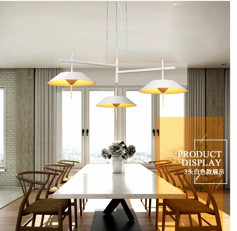 

Postmodern minimalist dining room chandelier Nordic style living room chandelier Personality creative wrought iron LED lighting