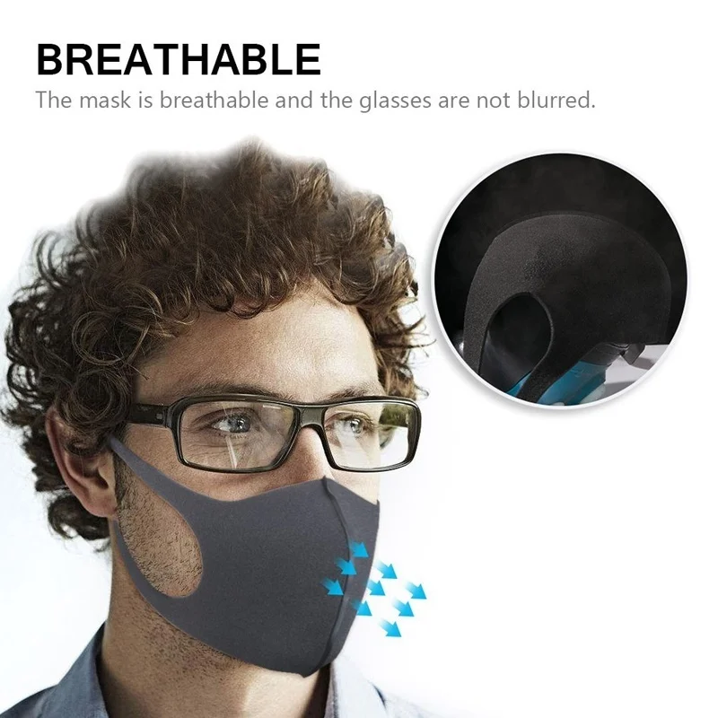 3 шт./лот 3D противоаллергическая РМ2, 5 маска для рта, новая модная Пылезащитная маска от холода и вируса, дышащая маска для лица