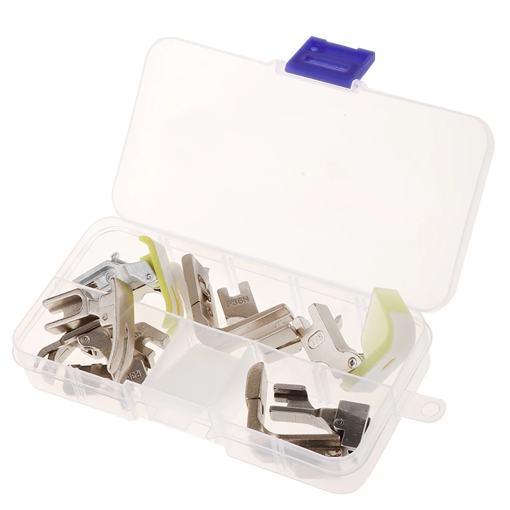 13pcs Industrial Sewing Machine Feet Set Zipper Gathering Shirring Hemming