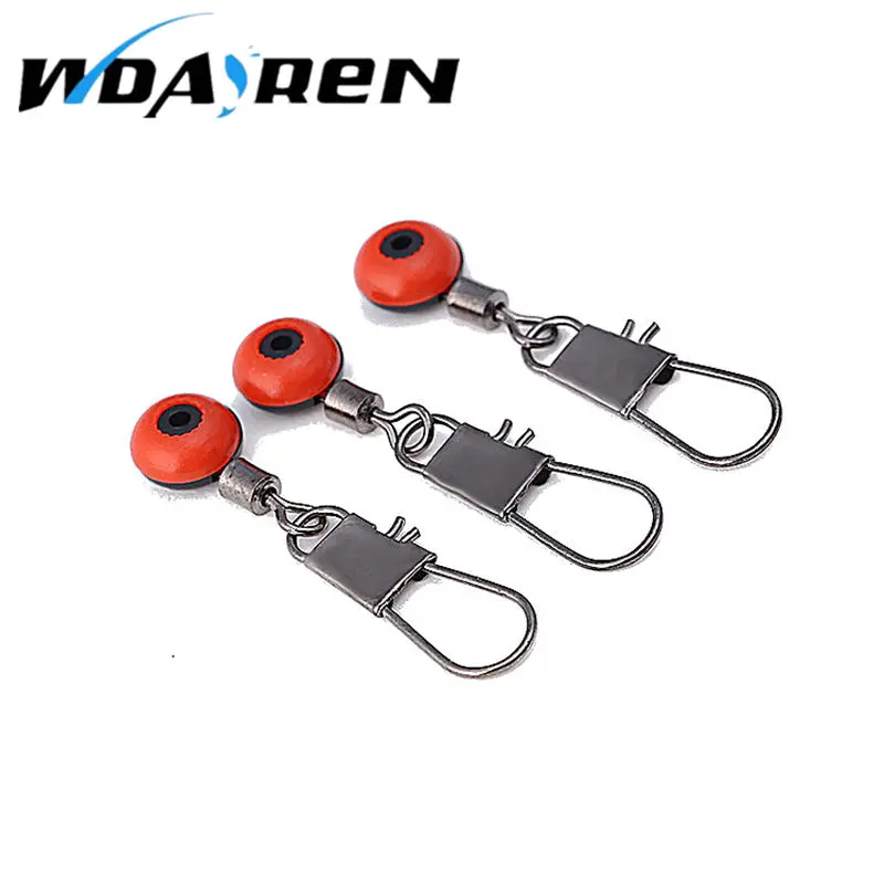 10Pcs Space Beans Fishing Connector Float Connector Rolling Swivel