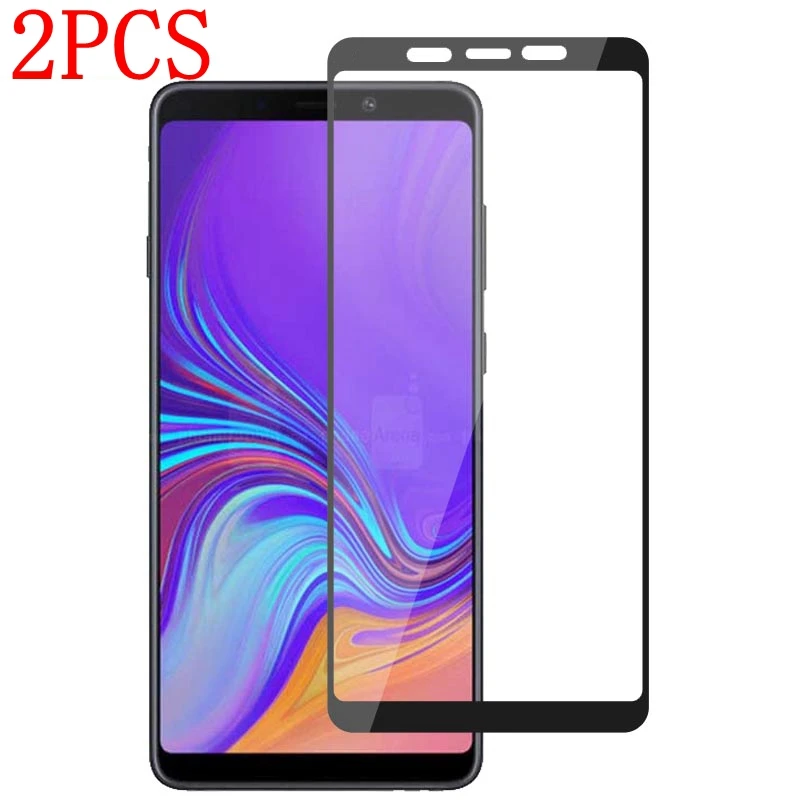 Закаленное стекло с полным покрытием для Samsung Galaxy J8 Plus 2 шт. защитная пленка экрана